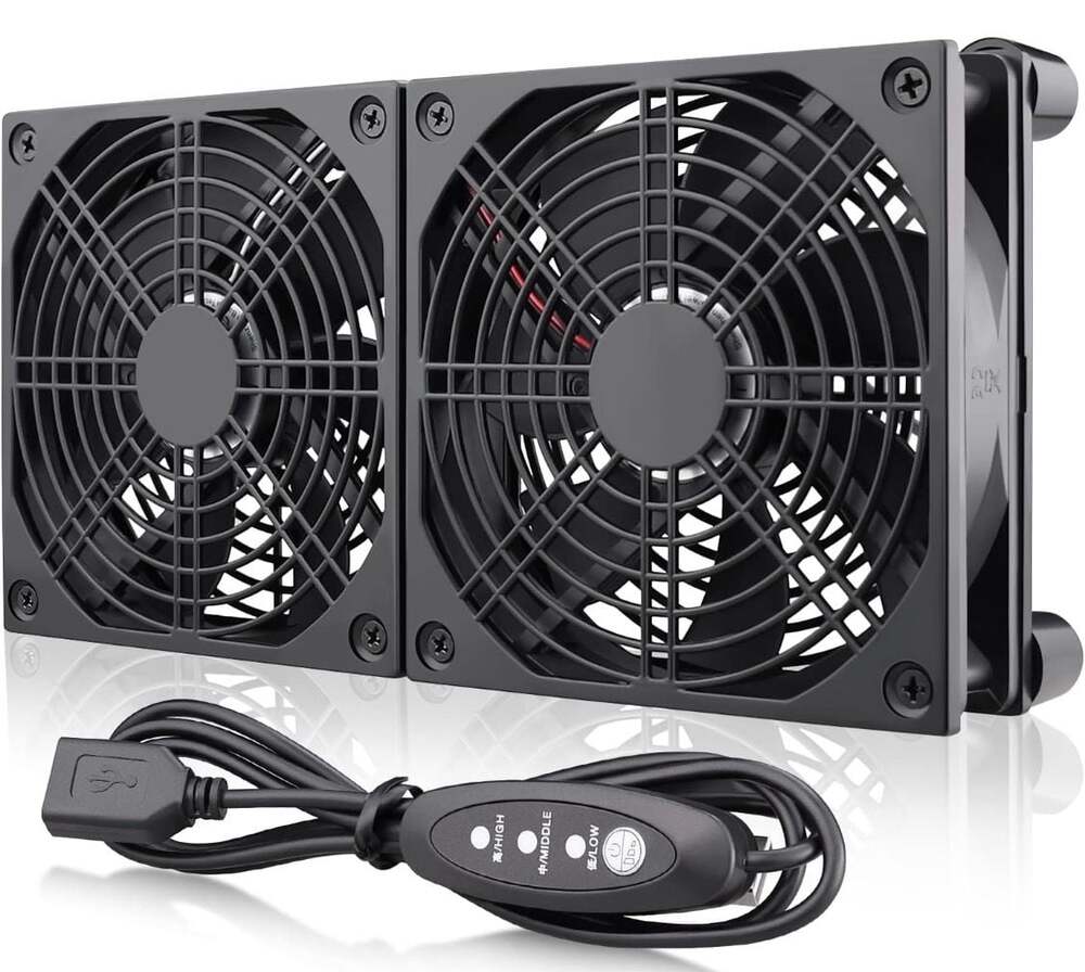 Router Cooling Fan DIY PC Cooler TV Box Wireless Quiet DC 5V USB Power 120mm 240